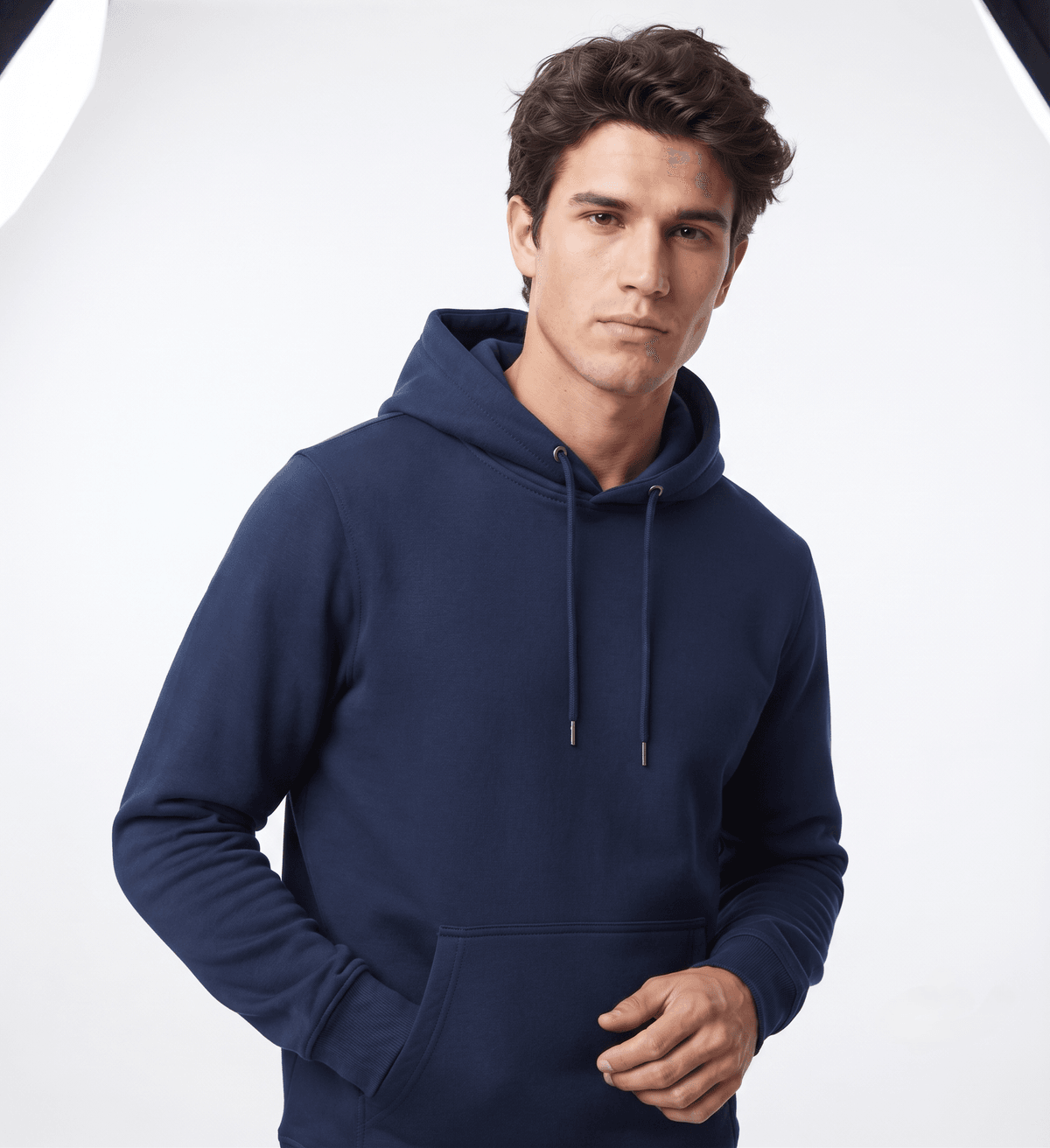 Classic Solid Loopknit Hoodie Model by SP CREATION