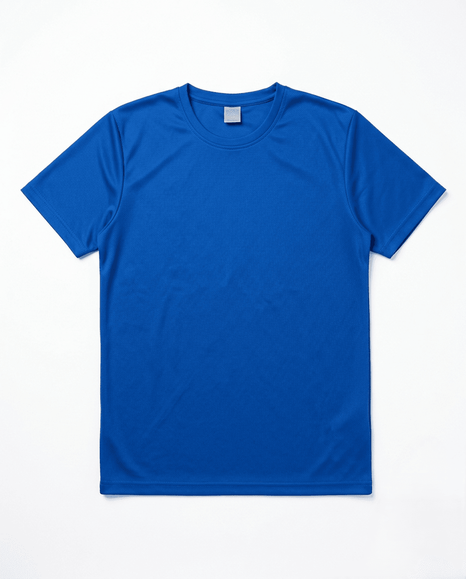 Performance dry fit activewear garment cut and sewn sample flat lay by SP CREATION