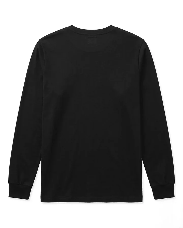 Custom full sleeve t-shirt flat lay back view by SP CREATION