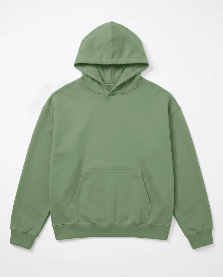 Heavyweight oversized streetwear hoodie flat lay by SP CREATION