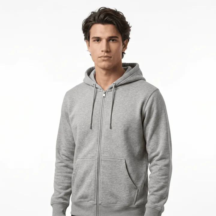 Custom Zip-Up Heavyweight Hoodie Model by SP CREATION